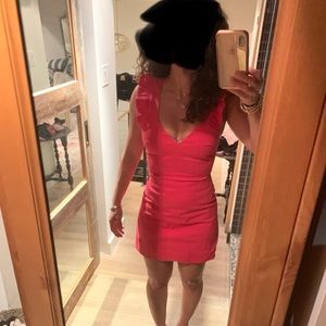 Bright pink romper skort
